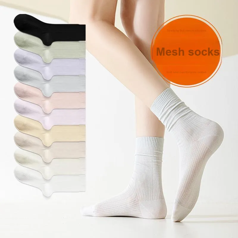 XIA.WA.ZHI.XIU Mid Calf Socks Women's Box 4 Pack-22