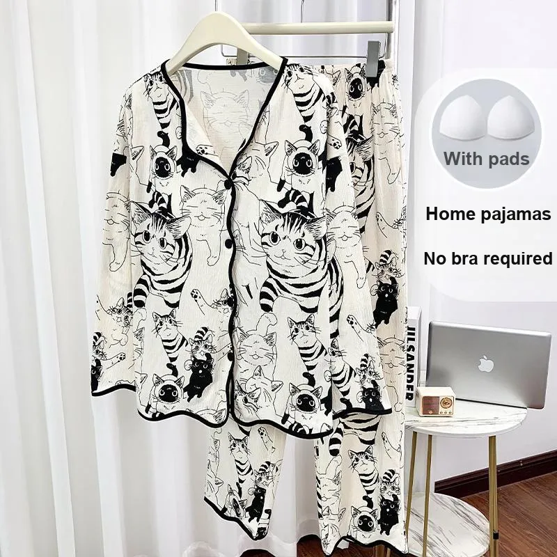 Sleeping Beauty Pajama Set Women's Black-1