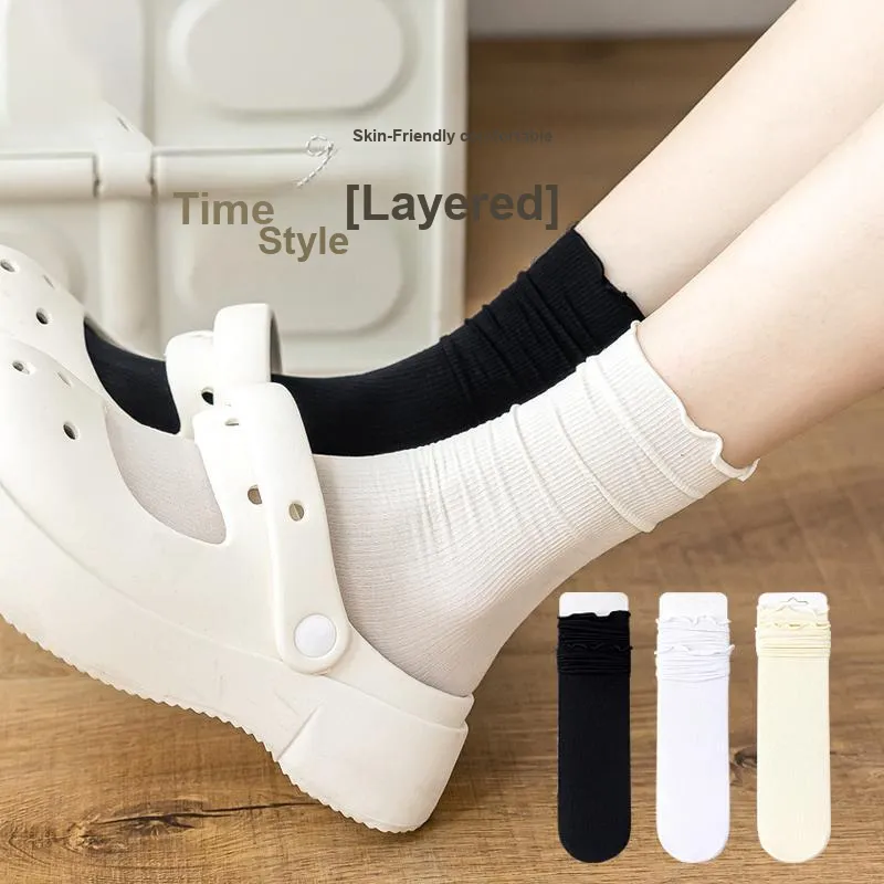 MIIOW Knee High Socks Women's 5 Pack-16