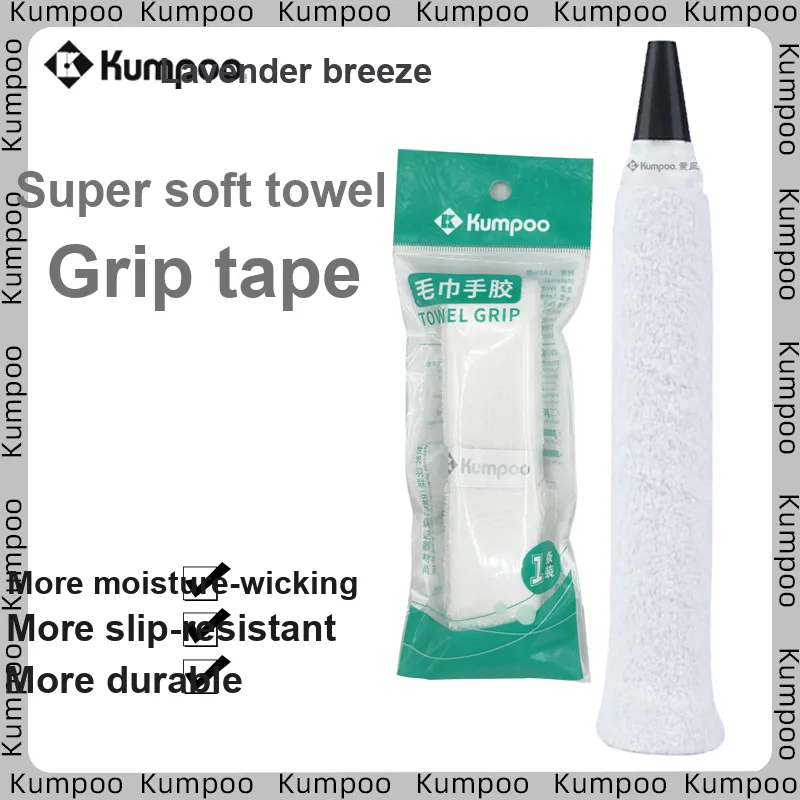 KUMPOO Badminton Grip Tape 100% Cotton Training Match Thin-5