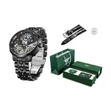 J9034BG1 Black Dial Steel Band[Belt Clothing Sets]