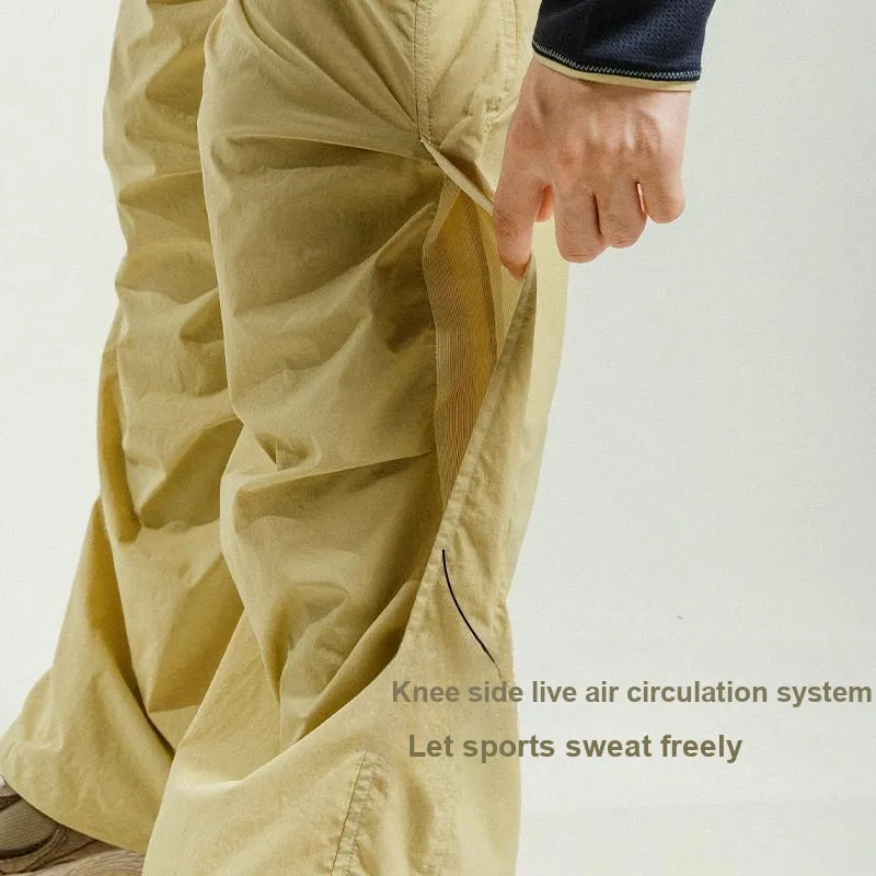 ACMEITEM Casual Pants Unisex Ginger Yellow-3