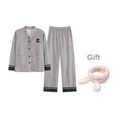 Maultiay Пижамный комплект Осенний и Зимний Женский