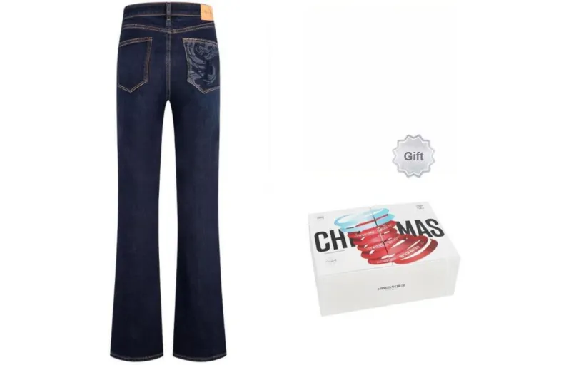 CALVIN KLEIN Year Of The Dragon Limited Series Jeans Women's Denim Dark Blue-5