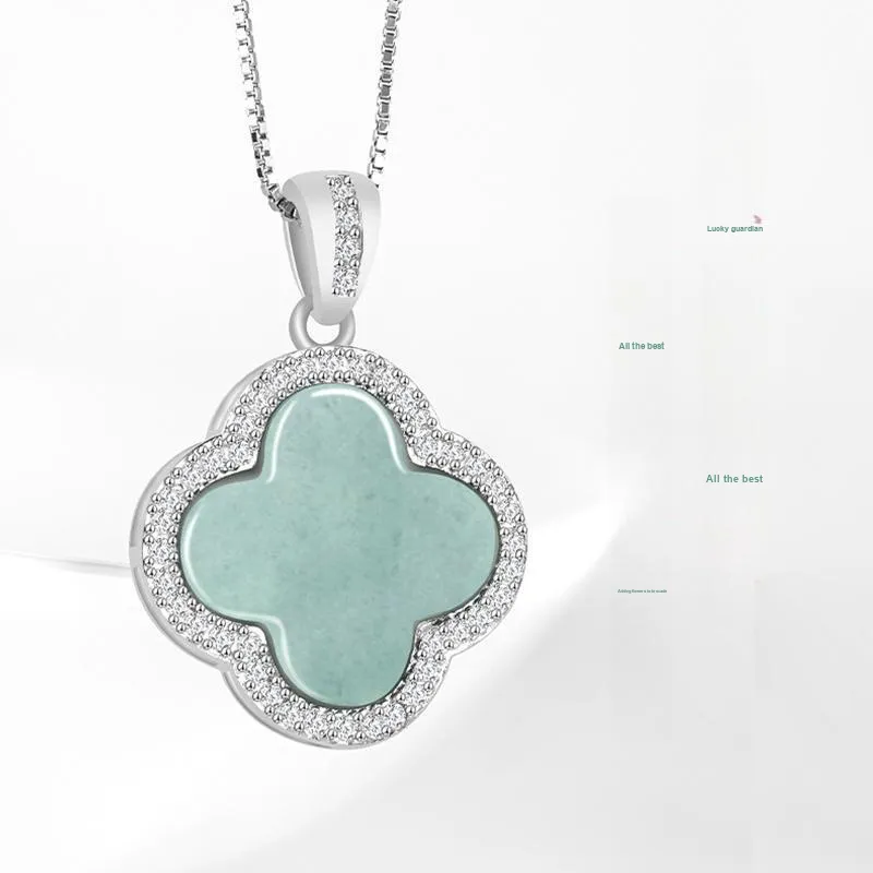 Long Fu Glutinous Jade Jadeite Necklaces Women's-1