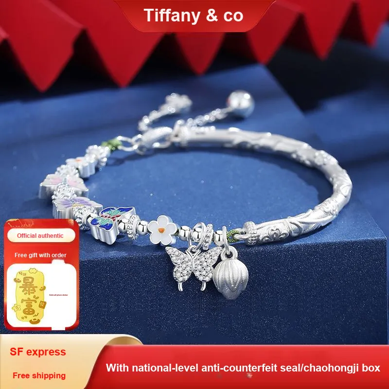 CHAOHONGJI S925 Silver Bangles Women's-6