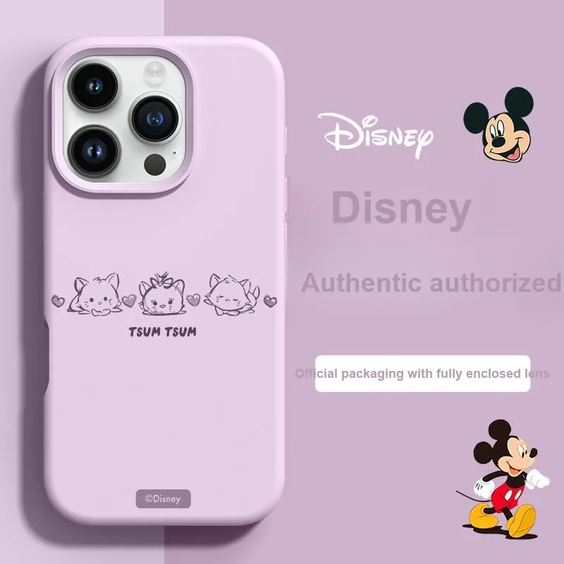 Disney Silicone Material Phone Cases Compatibility Apple/iPhone 16/15/14/13 Collection Couple-25