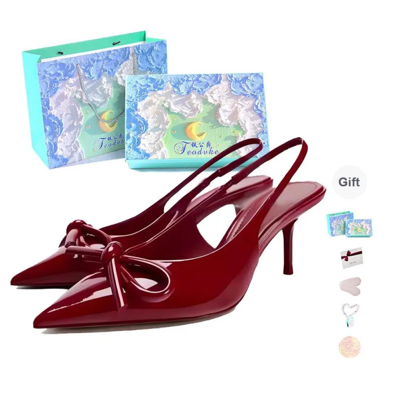 Feo Dvke Slim Heel High Heels 7cm Women's Gift Box Set-8