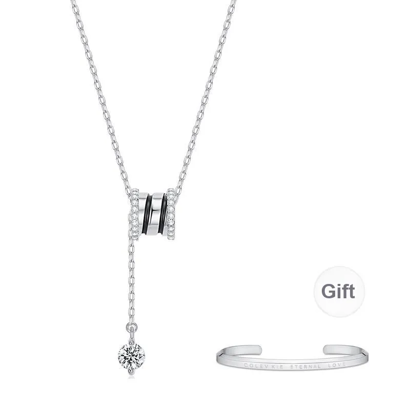 Colev Kie S925 Silver Necklaces Women's-5