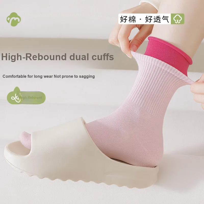 Temooues Mid Calf Socks Women's 4 Pack-1