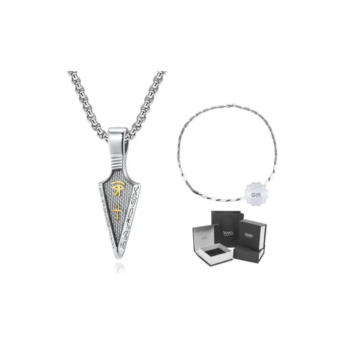 OWO Титановые стальные ожерелья мужские серебристые черные золотые