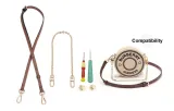 [Brown]Crossbody Shoulder Strap+Decorative Chain (Includes Modified Tool)