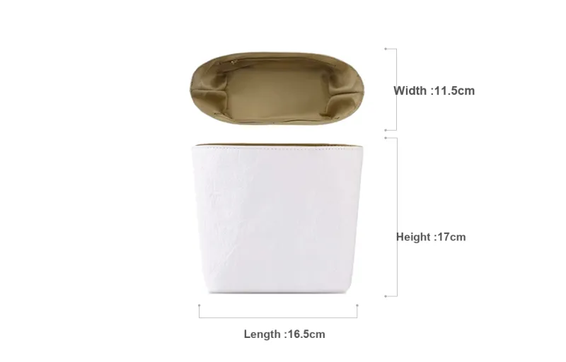 Lan Bao Fan Nylon, DuPont Paper Storage Bag Insert Women's White-2