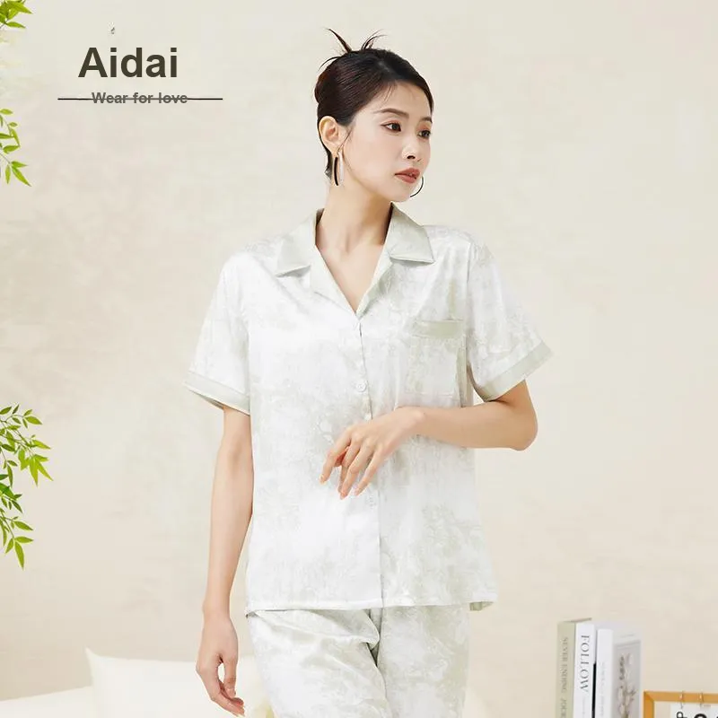 Aidai Pajama Set Women's Gradient Green-1