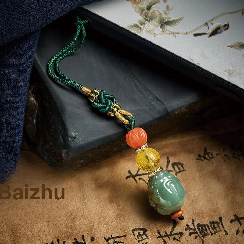 SGE Hetian Jade Pendants Unisex Pale Greenish White Jade-2