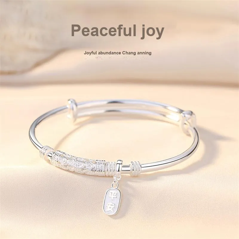 BMK S999 Fine Silver Bangles Women's-1