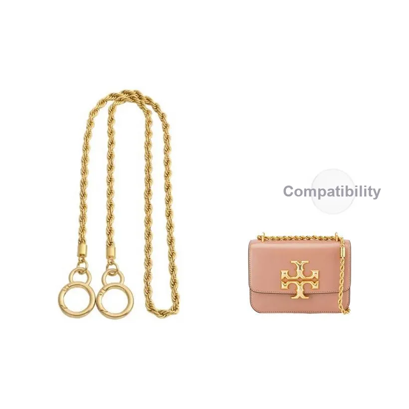 Jingxi Bag Metal Chain Non Fading Premium Twist Crossbody Accessories Bag Strap Women's Glazed Gold