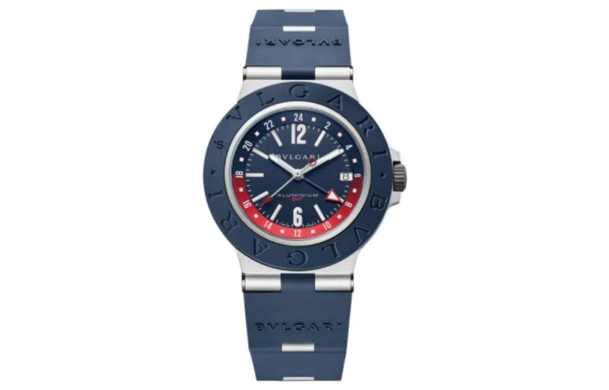 BVLGARI Wrist Watch Automatic Mechanical Movement Silicone Strap 40mm Blue Dial Men's Watches