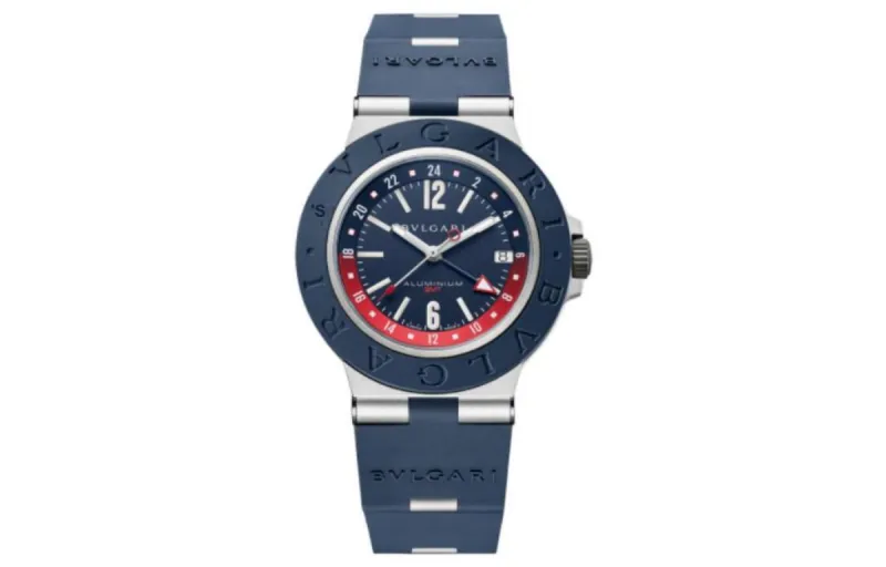 BVLGARI Wrist Watch Automatic Mechanical Movement Silicone Strap 40mm Blue Dial Men's Watches-0