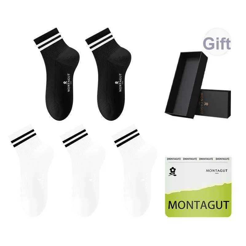 Montagut Mid Calf Socks Men's Gift Box Combination-12