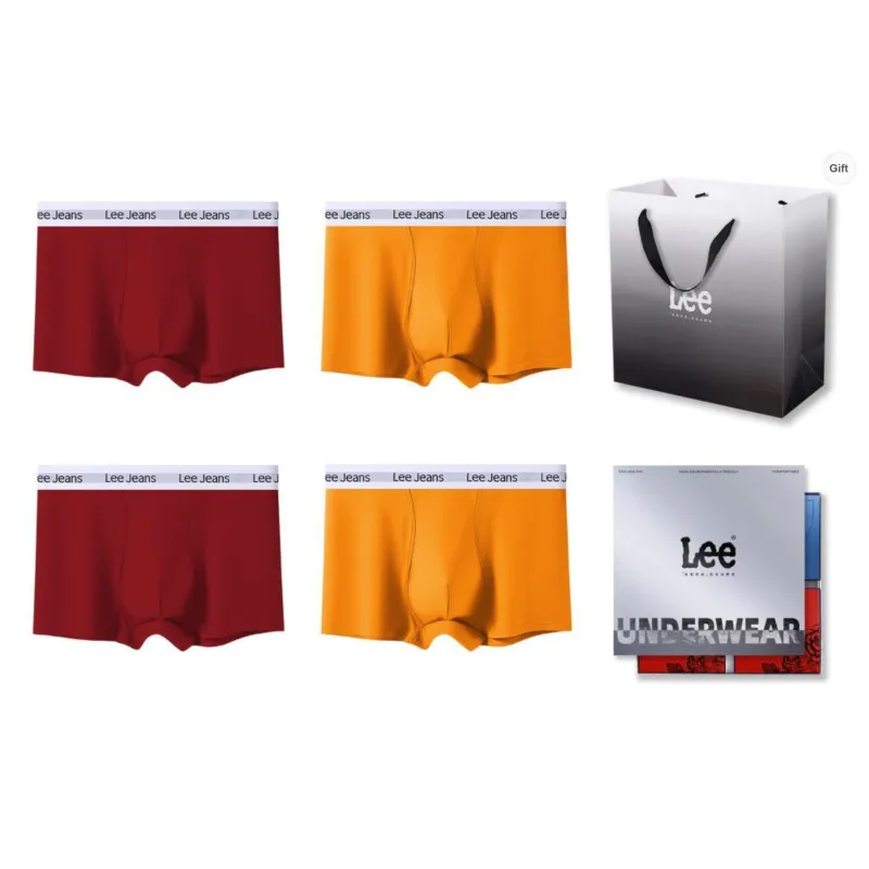 Lee Underpants Men's 4 Pack Box+Shopping Bag-40