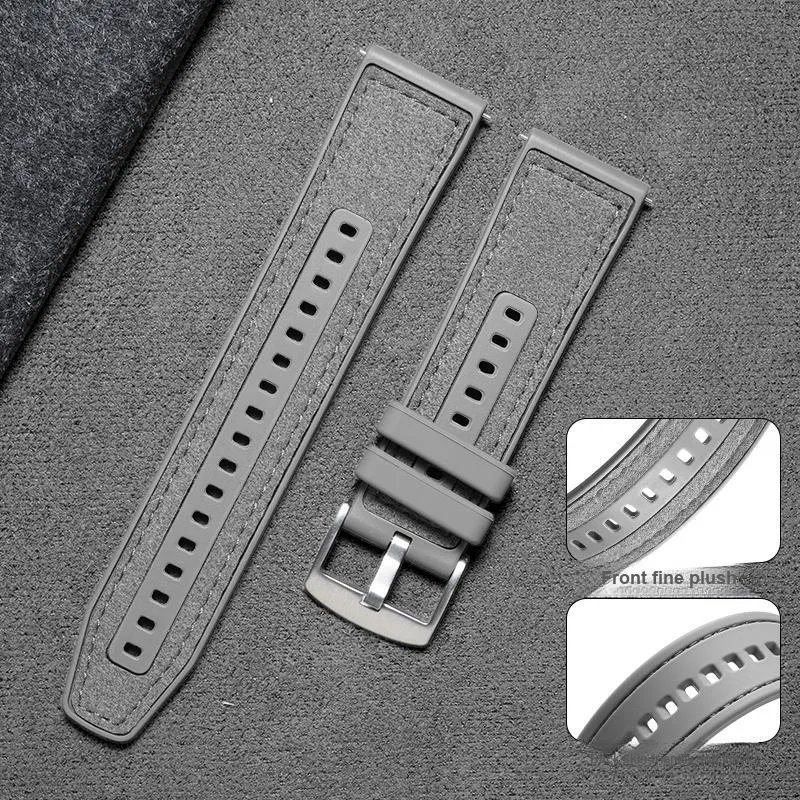 Mr. Strap Huawei Compatibility Watch Band Silicone Material-5