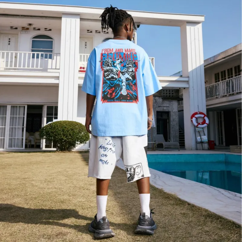 FFOMKE T Shirt Unisex Light Blue-7