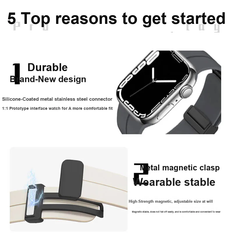 ZHISHENG Apple Compatibility Watch Band 38 49mm Watch Dial Silicone Material-32