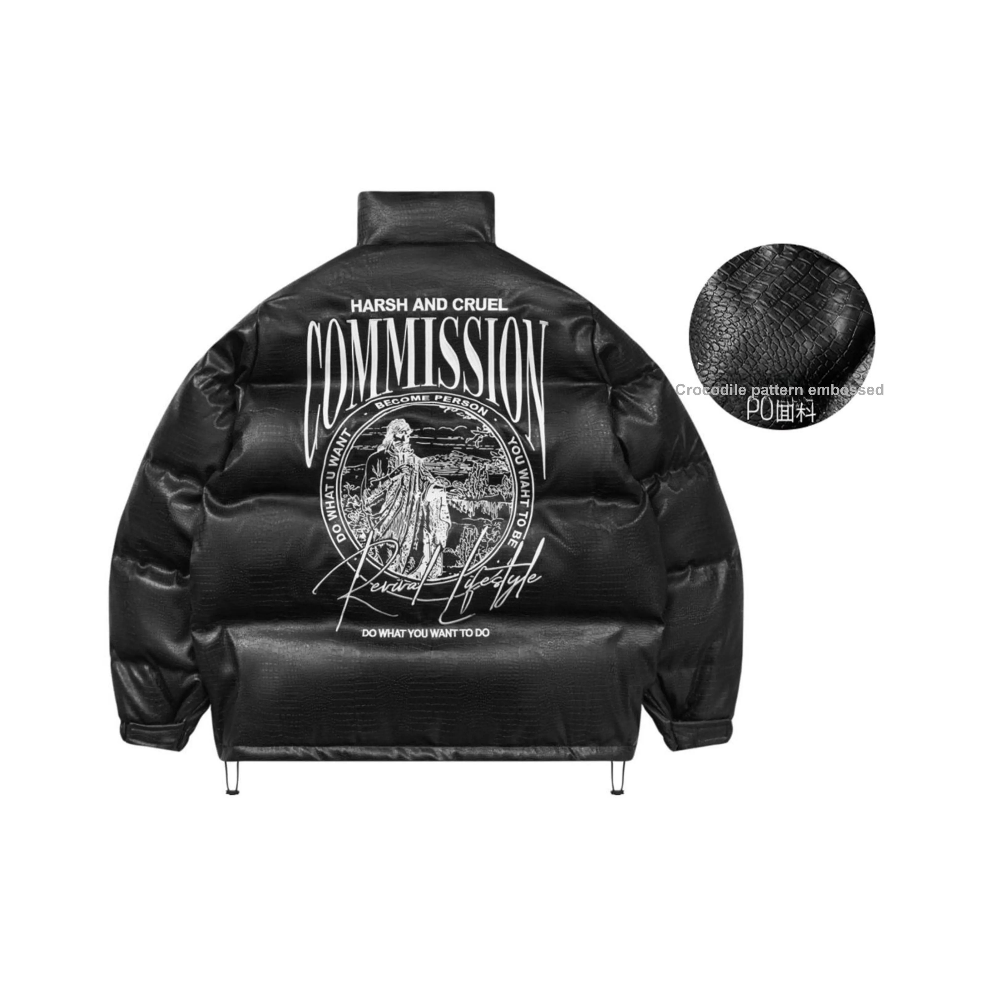HARSH AND CRUEL Puffer Jackets Unisex
