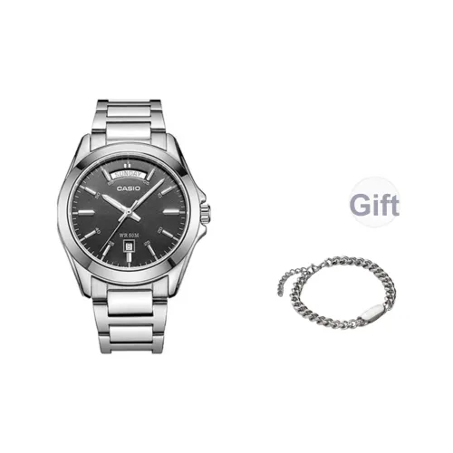 CASIO Кварцевый механизм Часы Мужские Черный циферблат