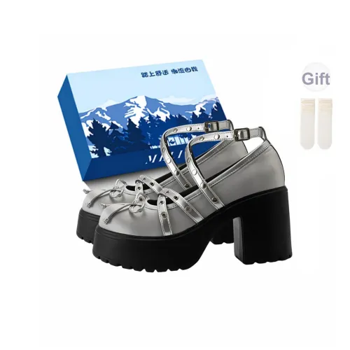 Fawn Miri Грубый каблук Туфли Мэри Джейн Женские