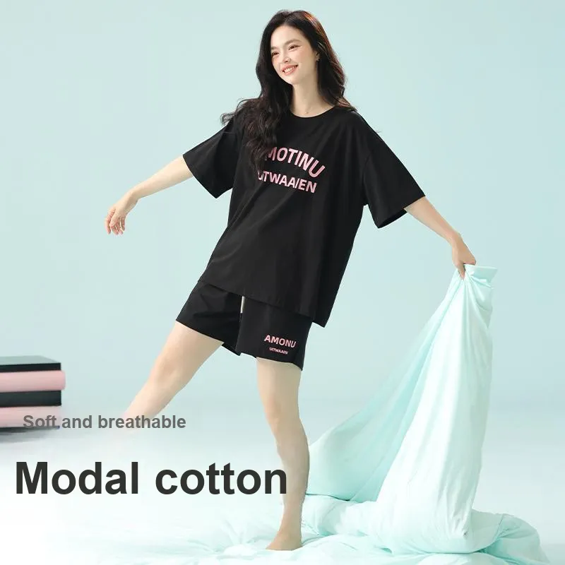 XIAFENYAN Pajama Set Women's Black-1