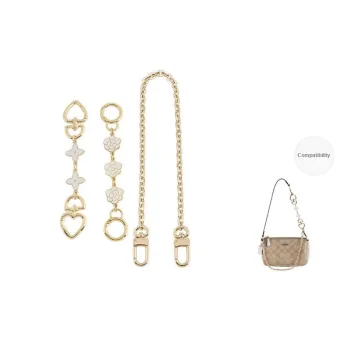 Jingxi Alloy Accessory Bag Accessory Women's Gold-Tone/White-Like