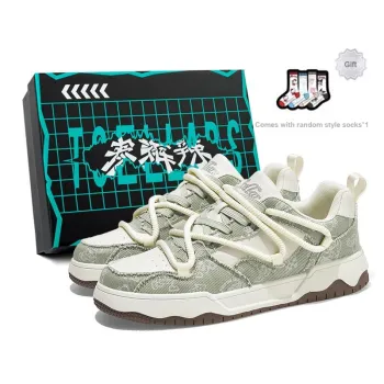 TCELLARS Slip Resistant, Abrasion Resistant, Balance, Lightweight, Height Increasing Low Top Skateboard Shoes Unisex