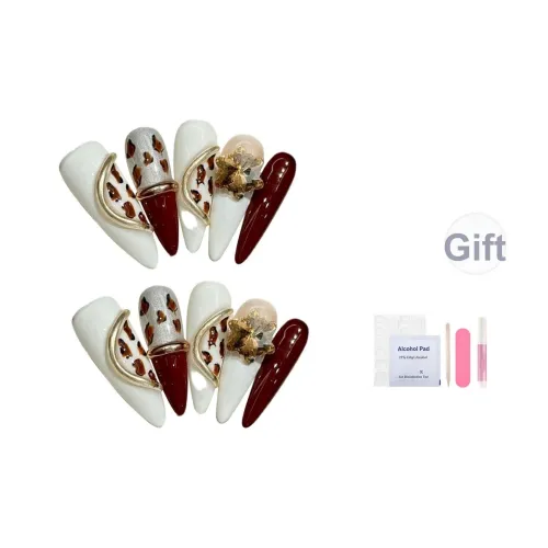 Song Biography Индивидуальный Handcrafted False Nail 25 мм Миндаль