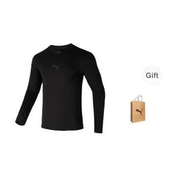 PUMA T Shirt Men's Black Shopping Bag Included