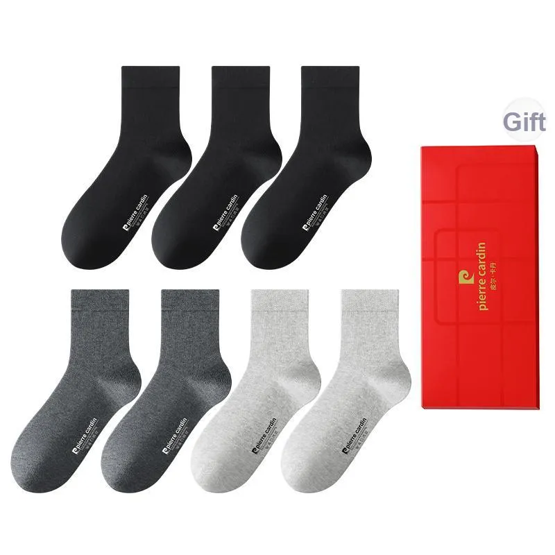 PIERRE CARDIN Mid Calf Socks Men's 7 Pack Box Included-6
