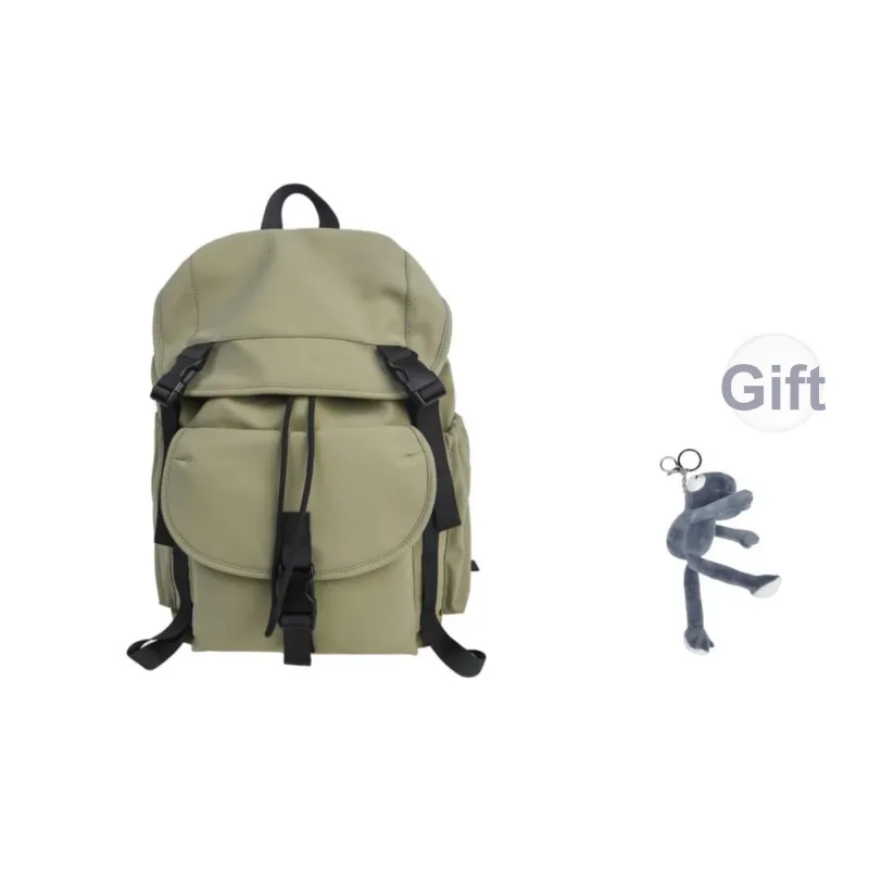 SAPANA STUDIO Nylon Backpack Regular Unisex Black/White/Yellow Brown/Green-27
