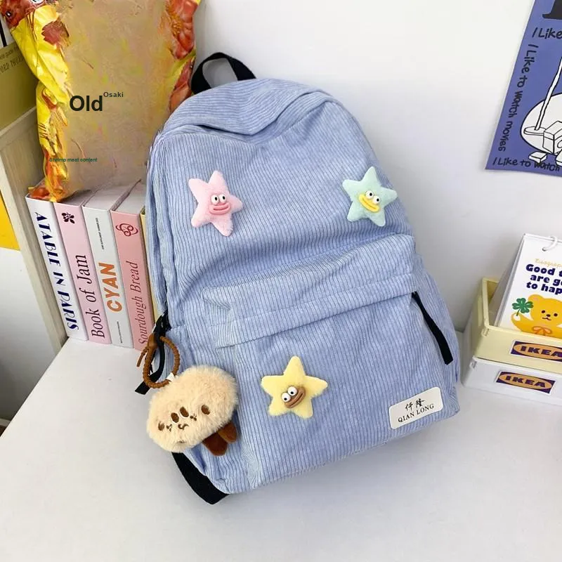 Alcohol Dragon Corduroy Backpack Women's Multicolor-14