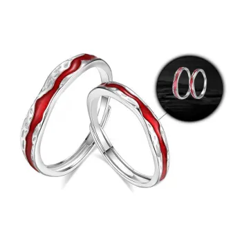 KIVA Sterling Silver S999 Silver Rings Unisex