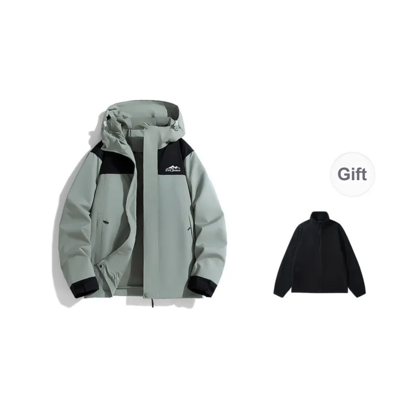 Yiwen Water Resistant Windproof Breathable Warm Windbreaker Jacket Unisex-22