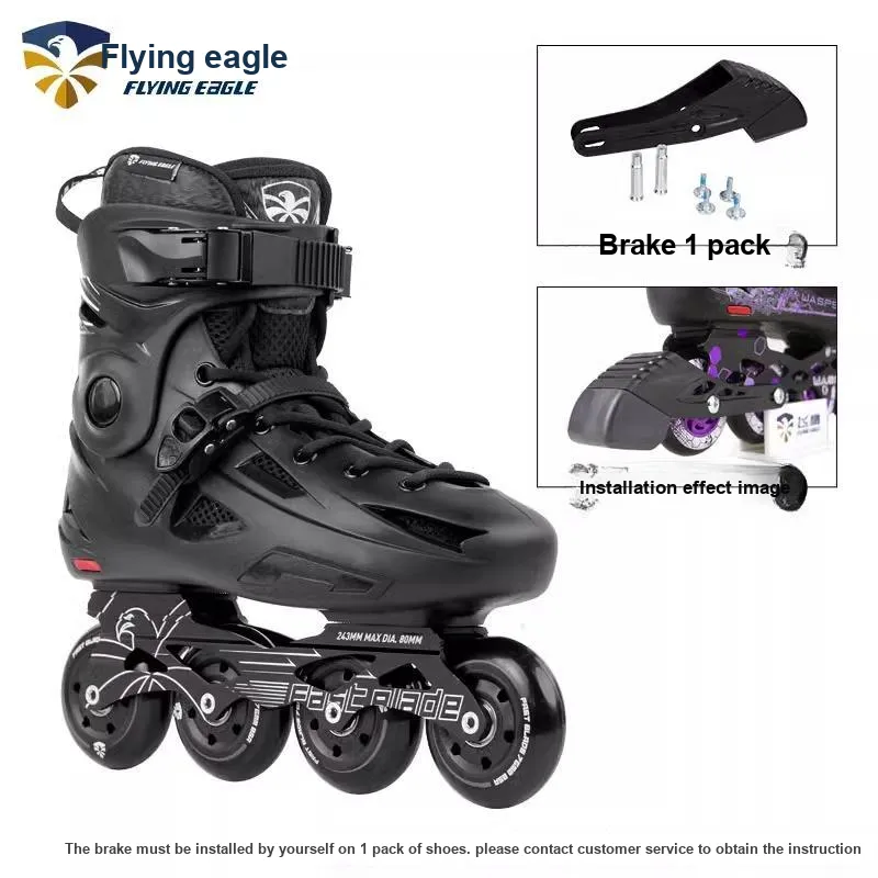 FLYING EAGLE Inline Skates Casual Street Skating, Stylish Unisex 35 46 Black FBS+Brake-1