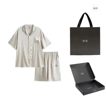 Same Language Pajama Gift Box Men's Light Apricot