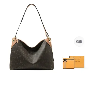 MashaLanti PVC Crossbody Bag, Shoulder Bag Regular Women's Coffee & Tea Brown