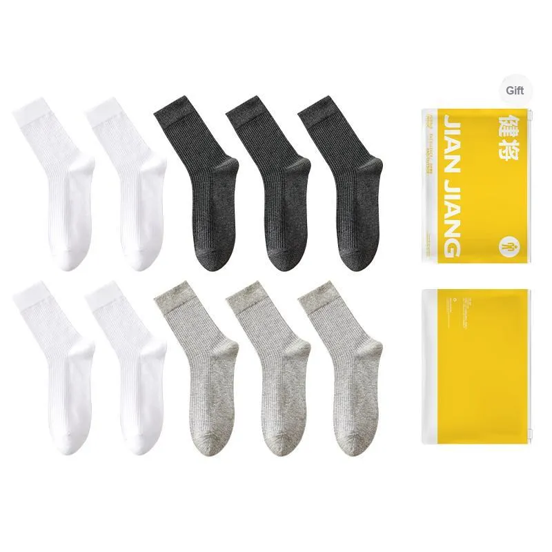 Master Mid Calf Socks Men's Shopping Bag Combo Set-27