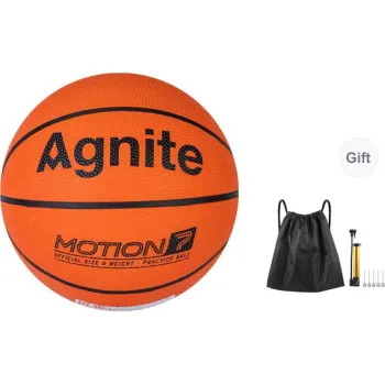 Deli Size 7 Rubber Basketball Orange Street Training Competition Unisex