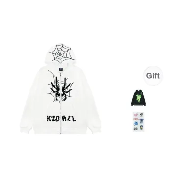 KZDALL Sweatshirts Unisex White Fleece Lined