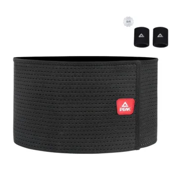 PEAK Back Support Braces Breathable Protective Compression Black Nylon Unisex