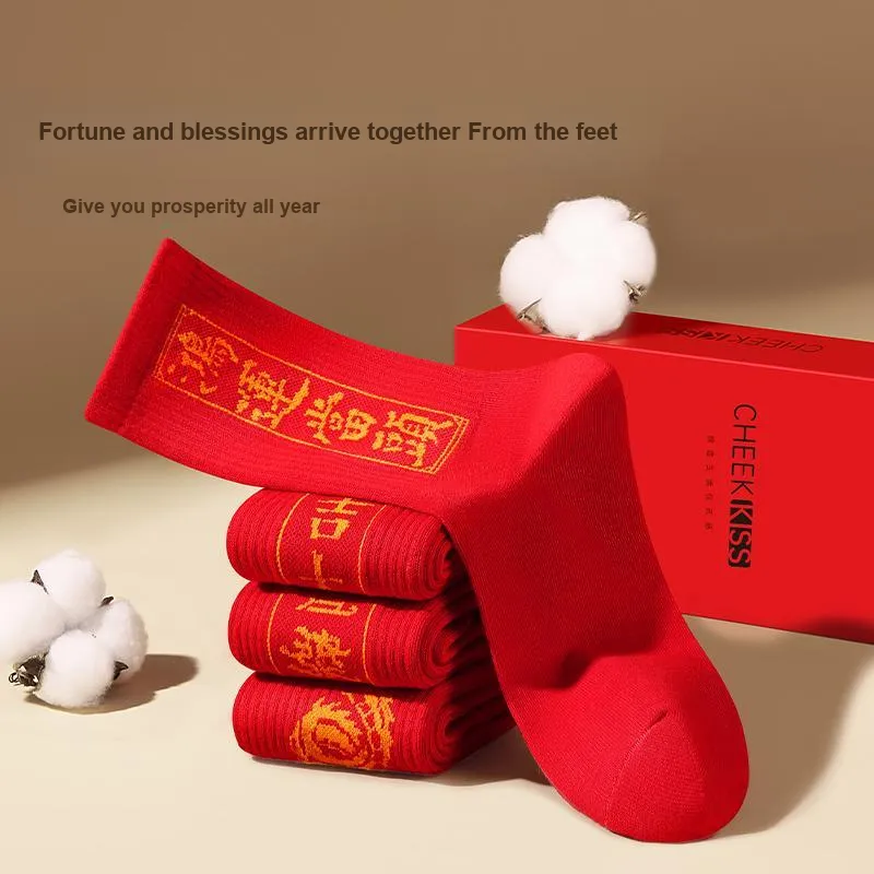 Cheekkiss Knee High Socks Men's Box 4 Pack-22
