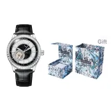 L-9422 Silver Case Black Dial Silver Stud Black Strap